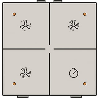 Niko - Home Control Tastsensor bussysteem hc bedtoets ventil   ligr