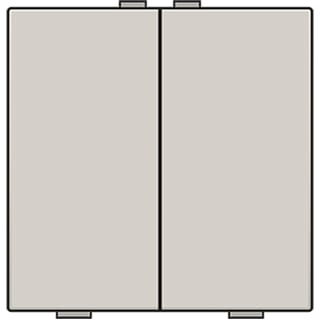 Niko - Home Control Tastsensor bussysteem Hc Bedtoets 2-Vdg Ligr