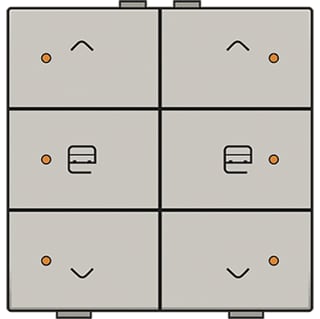 Niko - Home Control Tastsensor bussysteem Hc Bedtoets Mot 6V+Ld Cmp