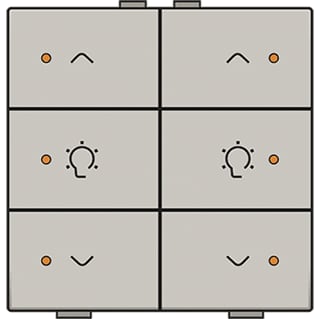 Niko - Home Control Tastsensor bussysteem hc bedtoets dim 6v+ld cmp