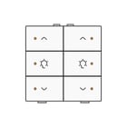 Niko - Home Control Tastsensor bussysteem Hc Bedtoets Dim 6V+Led Wt