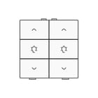 Niko - Home Control Tastsensor bussysteem Hc Bedtoets Dimming 6V Wt