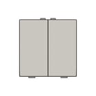 Niko - Home Control Tastsensor bussysteem Hc Bedtoets 2-Vdg Chmp