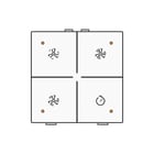 Niko - Home Control Tastsensor bussysteem Hc Bedtoets Ventilatie Wt