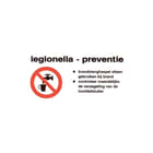 Saval - Veiligheidspictogram Bordje Legionella 120X60