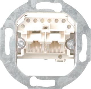Gira - Basisunit UAE Datacontactdoos twisted pair Data Cat3 2Xrj45 Sch Basis