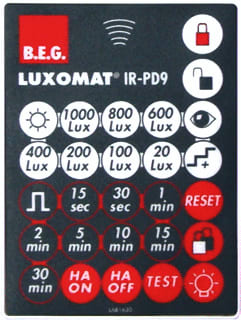 BEG - Luxomat IR-AFST Toebeh./onderdelen bewegingssensor Ir Afstandsbed Pd9
