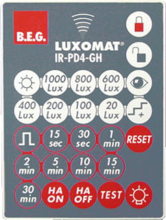 BEG - Luxomat IR-AFST Toebeh./onderdelen bewegingssensor Ir Afstandsbed Pd4-Gh