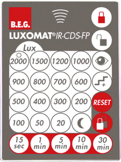 BEG - Luxomat IR-AFST Toebeh./onderdelen bewegingssensor Ir Afstandsbed Cds-Ib