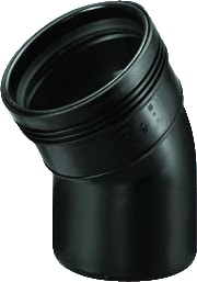 Wavin - Wafix Fitting met 2 aansluitingen Wafx Pp Bocht 30Gr 75 M/S Zwrt