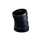 Wavin - Wafix Fitting met 2 aansluitingen Wafx Pp Bocht 15Gr 75 M/M Zwrt
