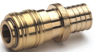 REHAU - Fitting met 2 aansluitingen snelkopp np7.2-20x1,9/20x2