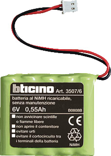 Bticino - My Home Batterij, oplaadbaar Mh Batterij Klimaatcentr