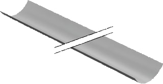 Geberit - PE Draagschaal Halfschl Zw 315Mm Lg3