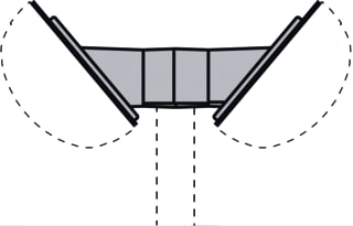 Performance in lighting - CHIP Mech. toebeh. verlichtingsarmatuur twin hoekbeugel 60mm
