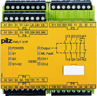 Pilz - PMUT Relais vr veiligheidsstroomcircuits