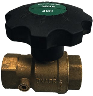 Isiflo - Kogelafsluiter Kogelkrn 1 1/2"Bin +Aftg Kiwa