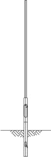 VDL Masten - CVL Cilindrisch Lichtmast zonder armatuur Cil Mast Cvl4.0Pt Lg4