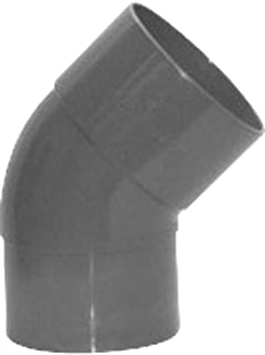 Pipelife - Polisan Fitting met 2 aansluitingen Pvc Bocht 45 M/S 200 L