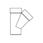 Pipelife - Polisan Fitting met 3 aansluitingen Pvc T-St 45 110X75 M/S L