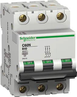 Schneider Electric Merlin Gerin - C60 N Installatieautomaat autom 4.5ka c60a 32a-b 3p