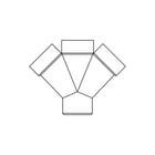 Pipelife - Polisan Fitting met 4 aansluitingen Pvc Dub T-St 45 110 M/S L