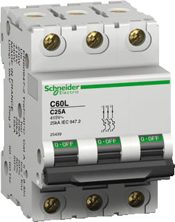 Schneider Electric Merlin Gerin - C60 L Installatieautomaat autom 25ka c60l 1a-c 3p