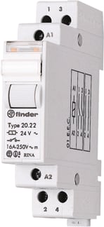 Finder - 20 Bistabiel relais Impulsrel 2P/230V