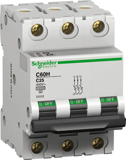 Schneider Electric Merlin Gerin - C60 H Installatieautomaat autom 10ka c60h 3a-c 3p