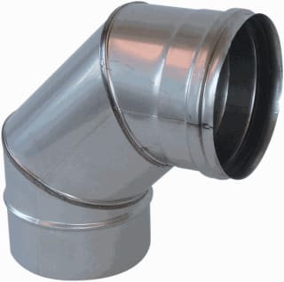 Metaloterm - ME Enkelw. rookgashulpstuk 2 aansl. Bocht Enk Meb 87' 250Mm