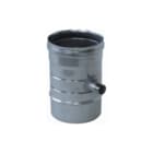 Metaloterm - ME Enkelw. rookgashulpstuk 2 aansl. Condaft. Meem150Mm E Hor