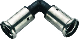 Henco - 1PK Fitting met 2 aansluitingen Pers Kunst Knie 26X26