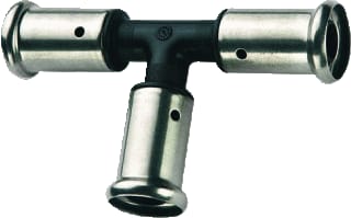 Henco - 9PK Fitting met 3 aansluitingen Pers Kunst T 16X16X16