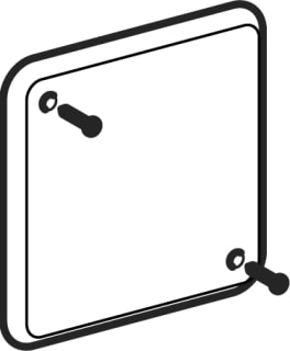 Geberit - Toebeh./onderd. inbouwelement san. blindplaat v inb kast