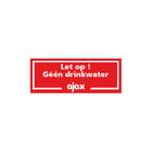 Ajax - Veiligheidspictogram Sticker Geen Drinkwater
