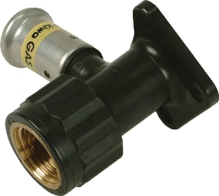 Henco - 2PKG Gas Muurplaat Gas Pers Muurpl 20X 3/4