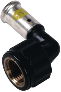 Henco - 6PKG Gas Fitting met 2 aansluitingen Gas Pers Knie Bi 20X3/4