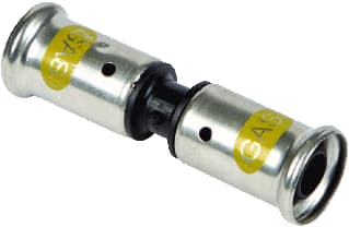 Henco - 15PKG GAS Fitting met 2 aansluitingen Gas Pers Re Kopp 20X20