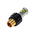 Henco - 17PKG Gas Fitting met 2 aansluitingen Gaspers Re Kopp 16X1/2Bu