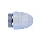 Herz - serie 9000 "Design" Toebeh./onderd. radiatorappendage Handknop Ts90 Wit M 28