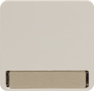 Hager Berker - Modul 2 Bed.element / centr.pl. schakelmat. wip+tekstvld wit gl mod2