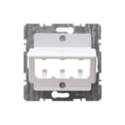 Hager Berker - Inzetplaat schakelmateriaal Bedelem Cpl 3Mini-Com Wt