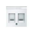 Hager Berker - Q.1/Q.3 Inzetplaat schakelmateriaal Centrst +Tekstv. Fluw. Q1