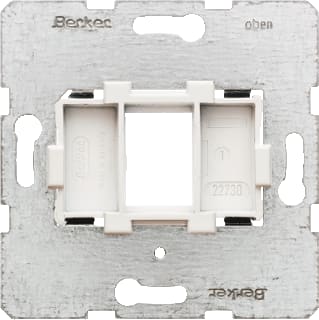 Hager Berker - Inzetplaat schakelmateriaal Bedelem Draagplt 1V Wt