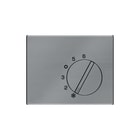 Hager Berker - K.5 Bed.element / centr.pl. schakelmat. centst knop thrmo k5 rvs