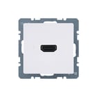 Hager Berker - Q.1/Q.3 Inzetplaat schakelmateriaal Hd Wcd Q1/Q3 Pwit
