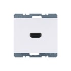 Hager Berker - K.1/K.5 Inzetplaat schakelmateriaal Hd Wcd K1/K5 Pwit
