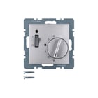 Hager Berker - S.1/B.3/B.7 Ruimtethermostaat therm 24v verb cont alu