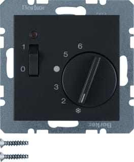 Hager Berker - S.1/B.3/B.7 Ruimtethermostaat Therm 24V Verb Cont Antr