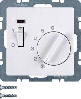 Hager Berker - Q.1/Q.3 Ruimtethermostaat Therm 24V Verb Cont Wit